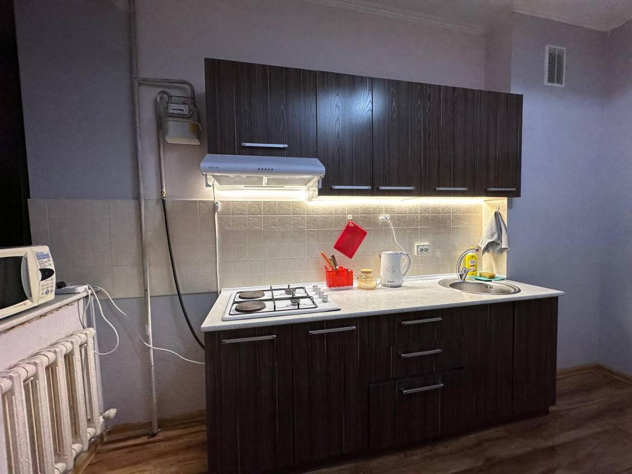 1-Room Apart. 21 On Usenbaeva 52 Near Eurasia Shopping Center Bishkek Bagian luar foto